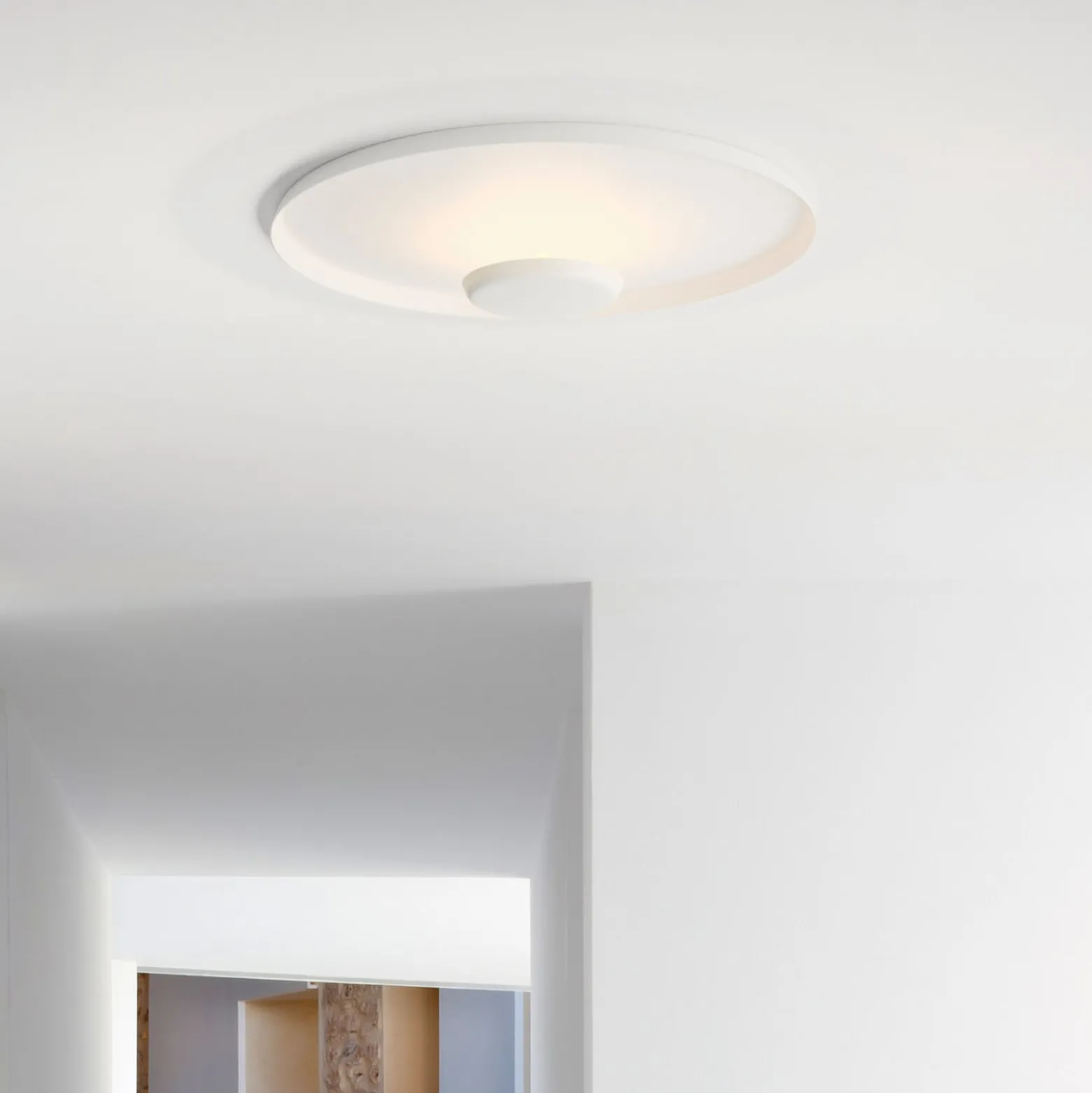 Vibia Top LED-seinävalaisin Ø 60 cm valkoinen