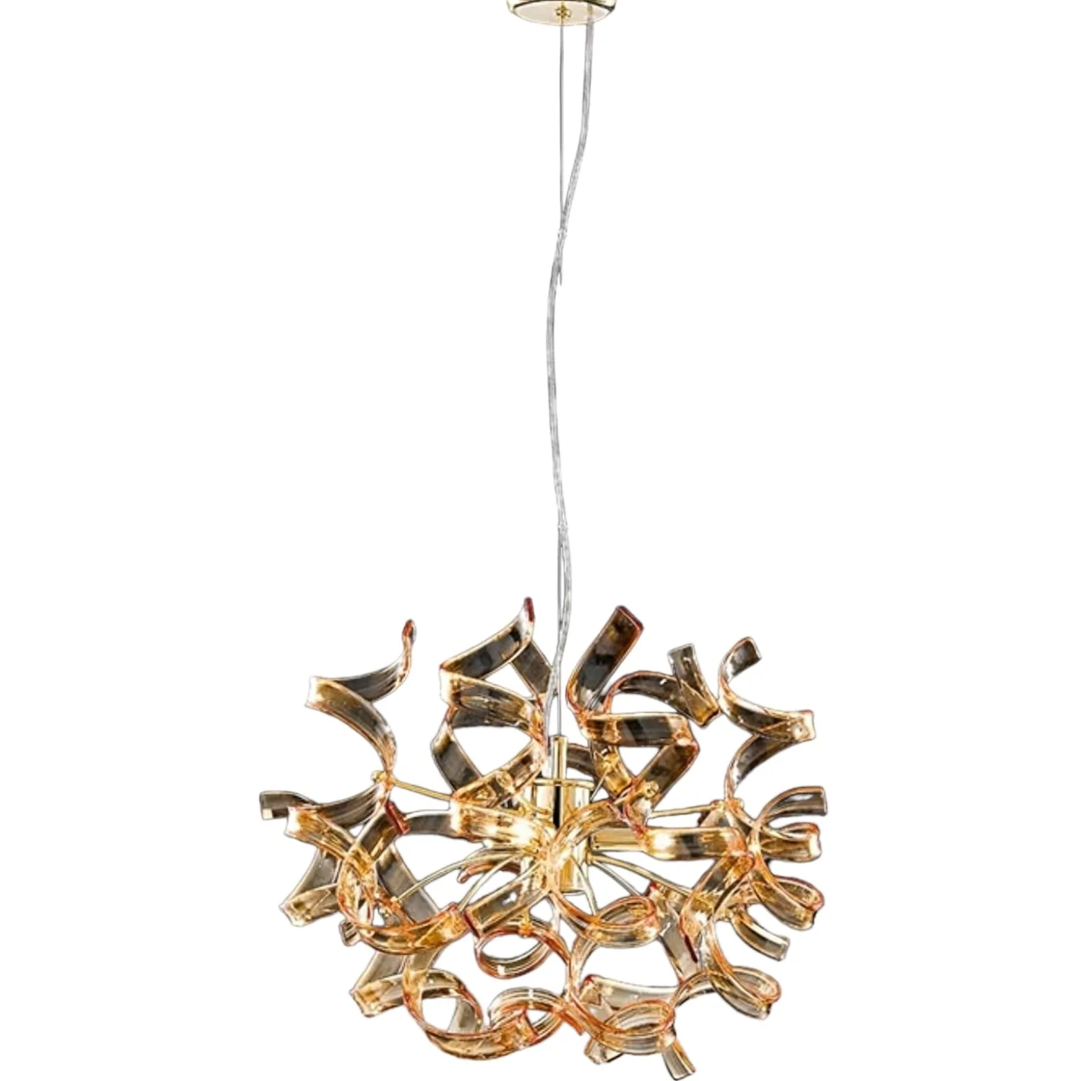 Viehkeä riippuvalaisin Amber Ø 40 cm