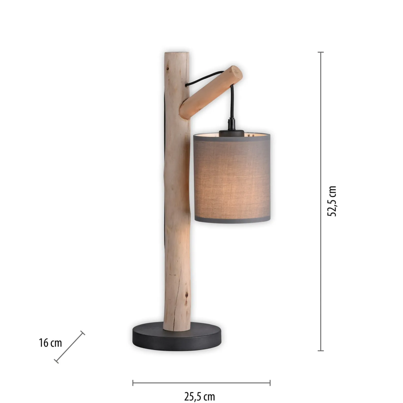 Vihreä Tribu pöytävalaisin, paperi, puu, korkeus 53 cm