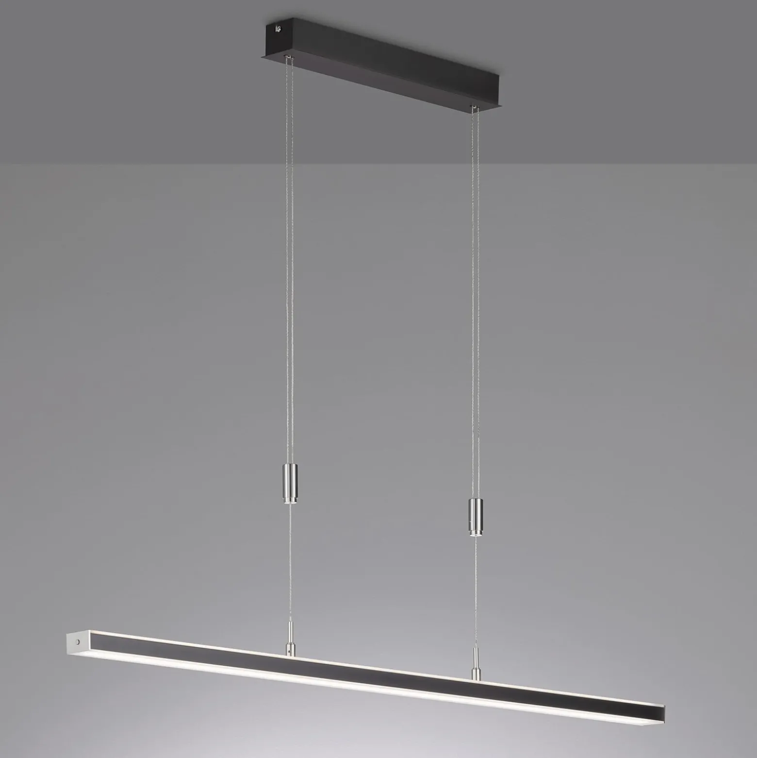 Vitan LED-riippuvalaisin, hiekanmusta, pituus 115 cm, 2-valo, CCT