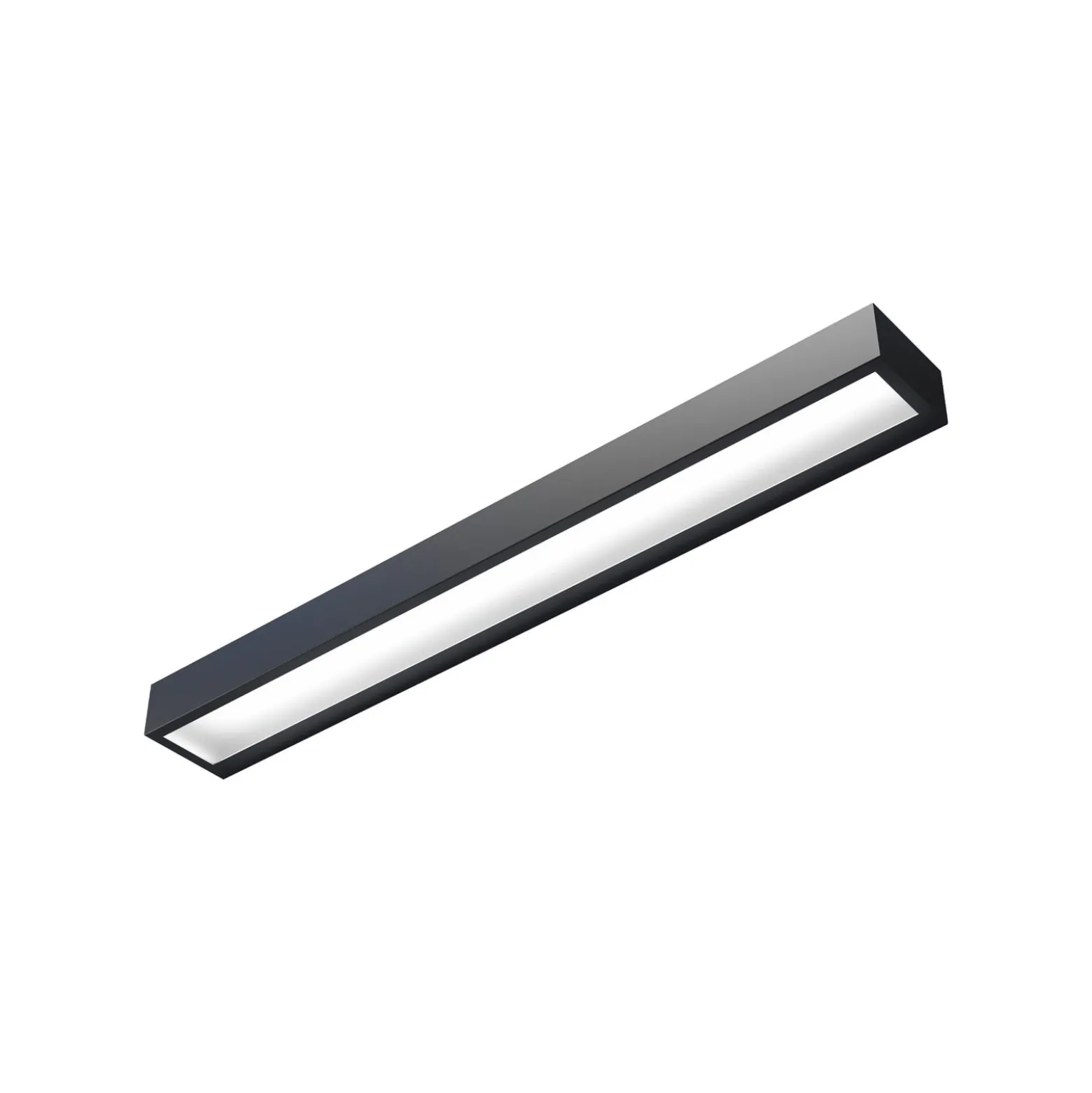 Vola LED-kylpyhuoneen seinävalaisin, IP44, musta, 4000 K, leveys 60 cm