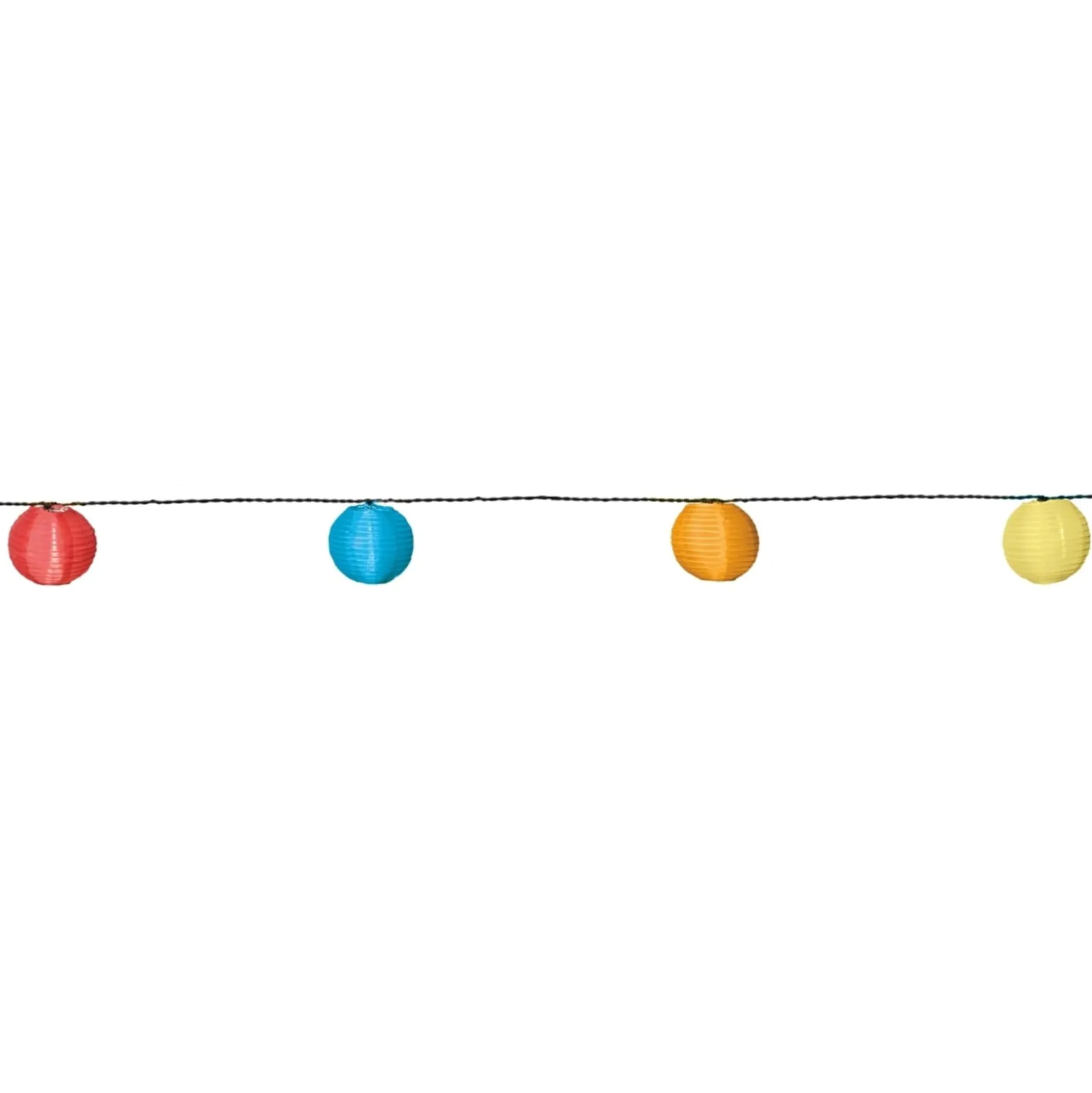 Värikäs aurinkokäyttöinen LED-valosarja, 10 palloa