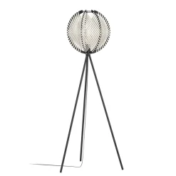 Waverton lattiavalaisin, musta/valkoinen, korkeus 143 cm, teräs/kankainen