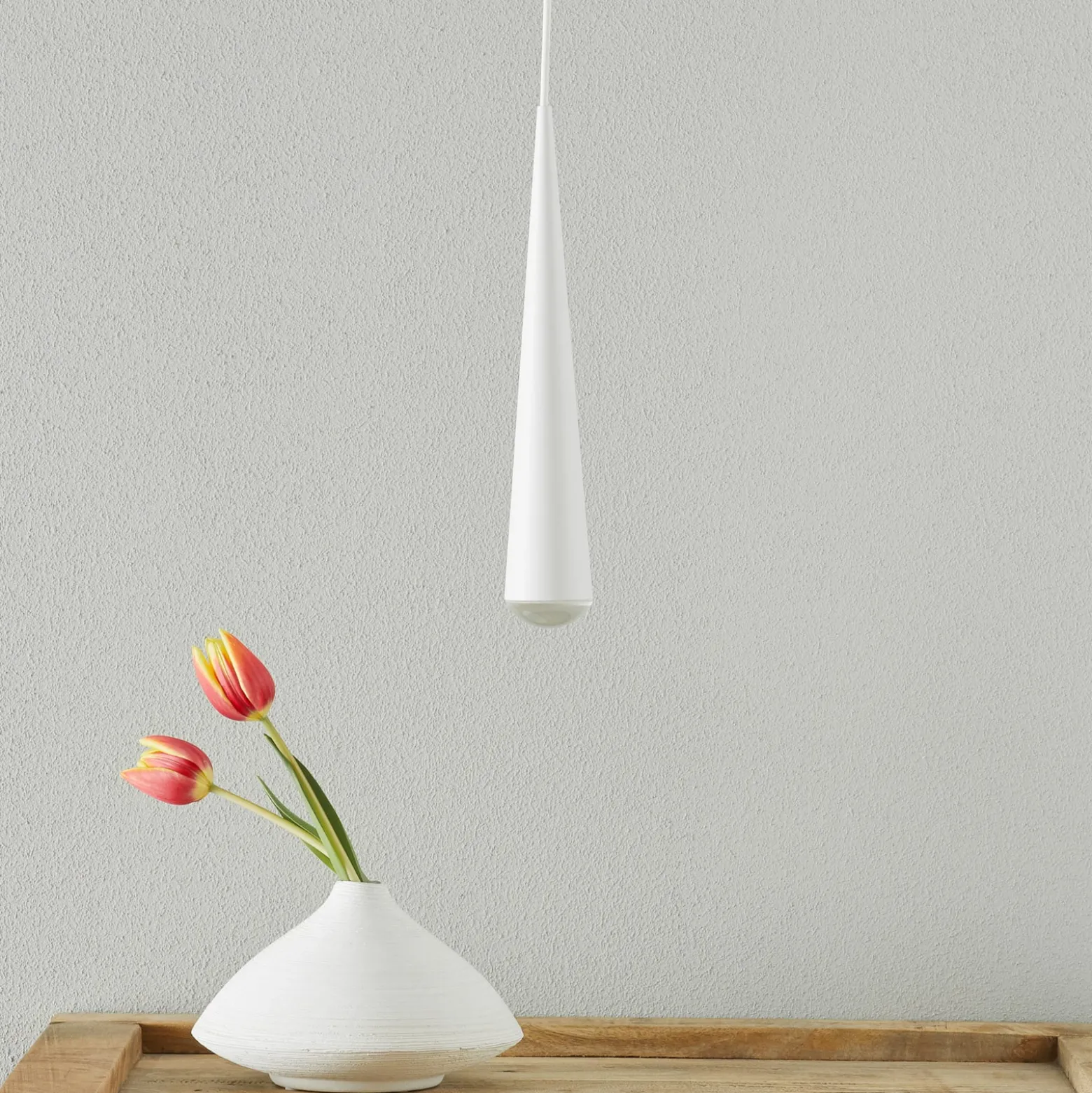 WEVER & DUCRÉ Cone LED-riippuvalaisin valkoinen