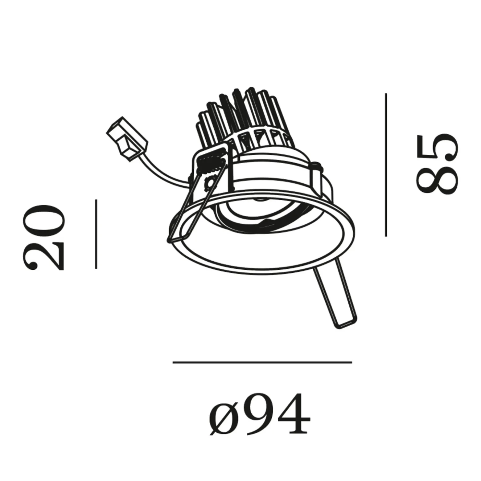 WEVER & DUCRÉ Deep Adjust Spot himmennetty-lämmin valkoinen