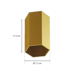 WEVER & DUCRÉ Hexo mini 1.0 Seinävalaisin 11.5cm kultainen
