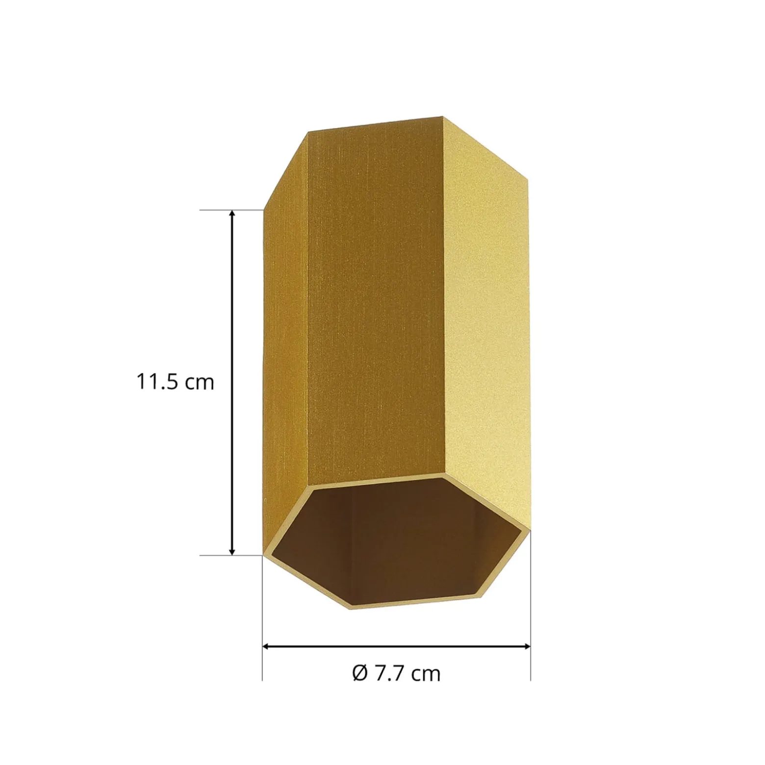 WEVER & DUCRÉ Hexo mini 1.0 Seinävalaisin 11.5cm kultainen