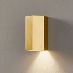WEVER & DUCRÉ Hexo mini 1.0 Seinävalaisin 11.5cm kultainen
