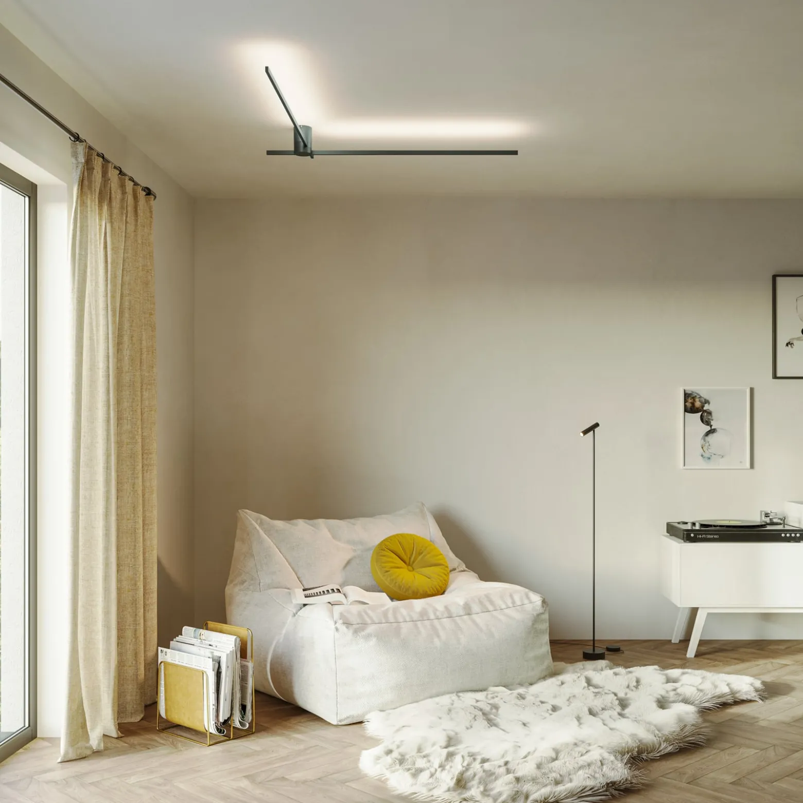 WEVER & DUCRÉ LED-kattovalaisin Fil Spin 1.0 musta 927