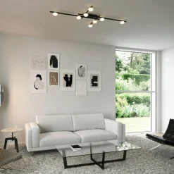 WEVER & DUCRÉ LED-kattovalaisin Perlez Grid 1.0 musta 927