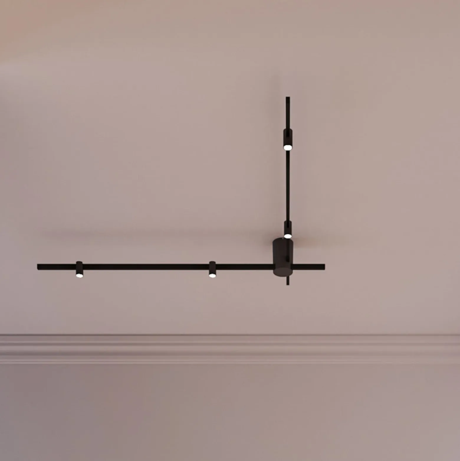 WEVER & DUCRÉ LED-kattovalaisin Trace Spin 1.0 musta 927