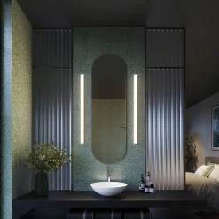 WEVER & DUCRÉ LED-seinävalaisin Mirba 3.0 musta/valkoinen 91 cm IP44