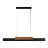 Wiebke LED-riippuvalaisin, musta puinen yksityiskohta 120,5 cm