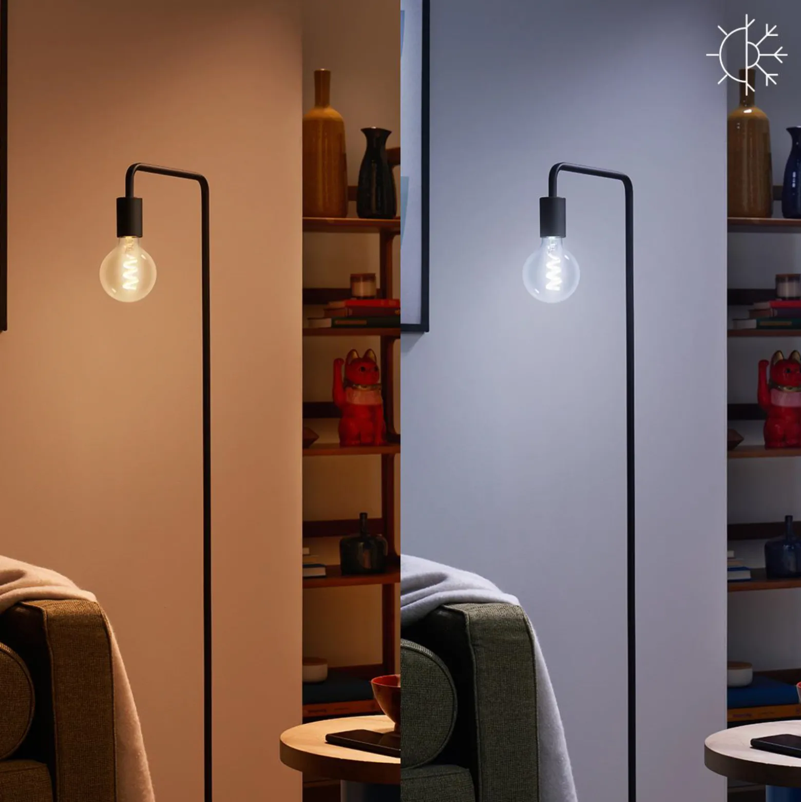 WiZ G95 LED-filamentti globe WiFi E27 6,3W RGBW