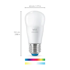 WiZ P45 LED-lamppu E27 4,9 W tippa satiinipinnoitettu RGBW