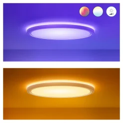 WiZ SuperSlim LED-kattovalaisin RGBW Ø54cm valkoinen