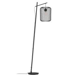 Wrington-lattiavalaisin, korkeus 194 cm, musta, terästä