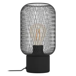 Wrington pöytävalaisin, korkeus 28,5 cm, musta, teräs