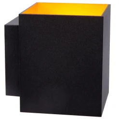 Xera seinävalaisin, musta, 10 cm, ylös/alasvalo, alumiinia