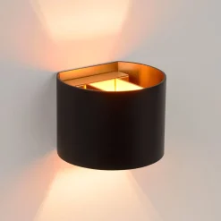 Xio LED-seinävalaisin, leveys 13 cm, musta