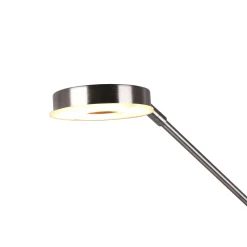 ylöspäin suunnattu LED-valaisin Barrie, lukuvalo, mattanikkeli