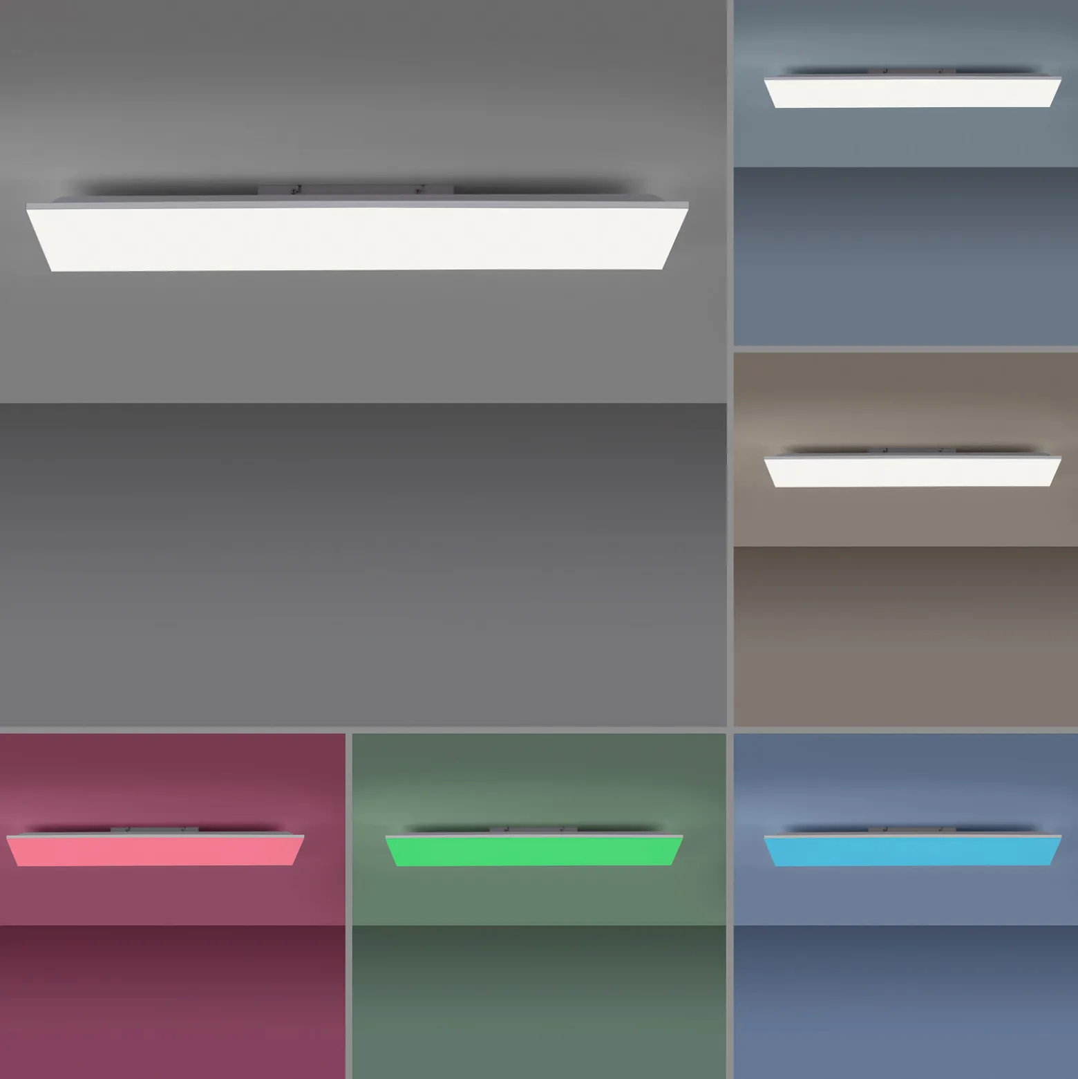 Yukon-LED-kattovalaisin 100 x 25 cm, RGB/CCT