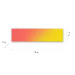 Yukon-LED-kattovalaisin 100 x 25 cm, RGB/CCT