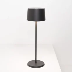 Zafferano Olivia 3K ladattava pöytävalaisin IP65 harmaa