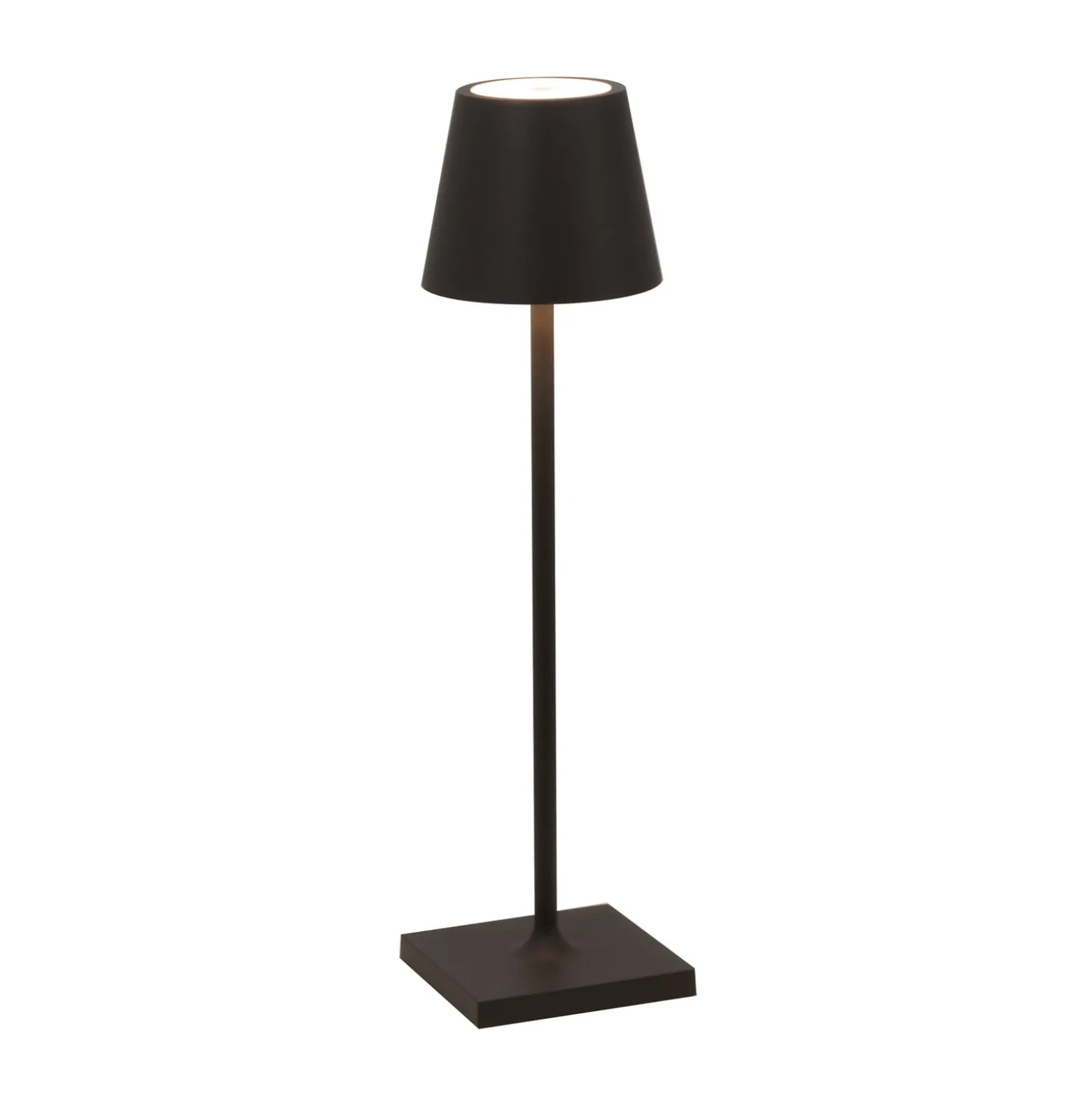 Zafferano Poldina micro akkulamppu, IP65 musta