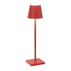 Zafferano Poldina micro akkulamppu IP65 punainen