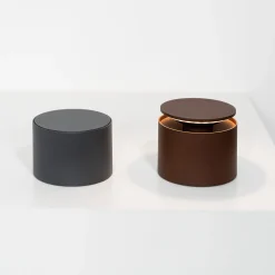 Zafferano Push-up akku-pöytälamppu IP54 corten
