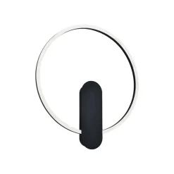 Zaklin-LED-seinävalaisin, hiekkainen musta, korkeus 45 cm, metalli