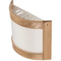 Zanna seinävalaisin puusta, korkeus 22 cm, vaalea tammi