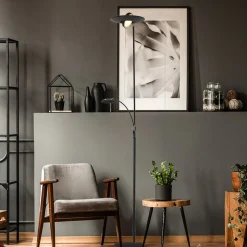 Zenith LED-lattiavalaisin, lukuvalo, CCT, metalli, musta