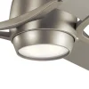 Zeus LED-kattotuuletin, kolmilapainen, harjattu nikkeliä